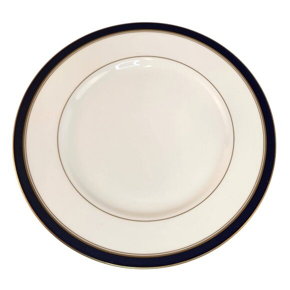 Royal Worcester Howard Dinner Plate Fine Bone China  10.5" Made In England Navy - Picture 1 of 9